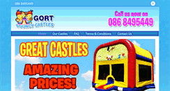 Desktop Screenshot of gortbouncycastles.com